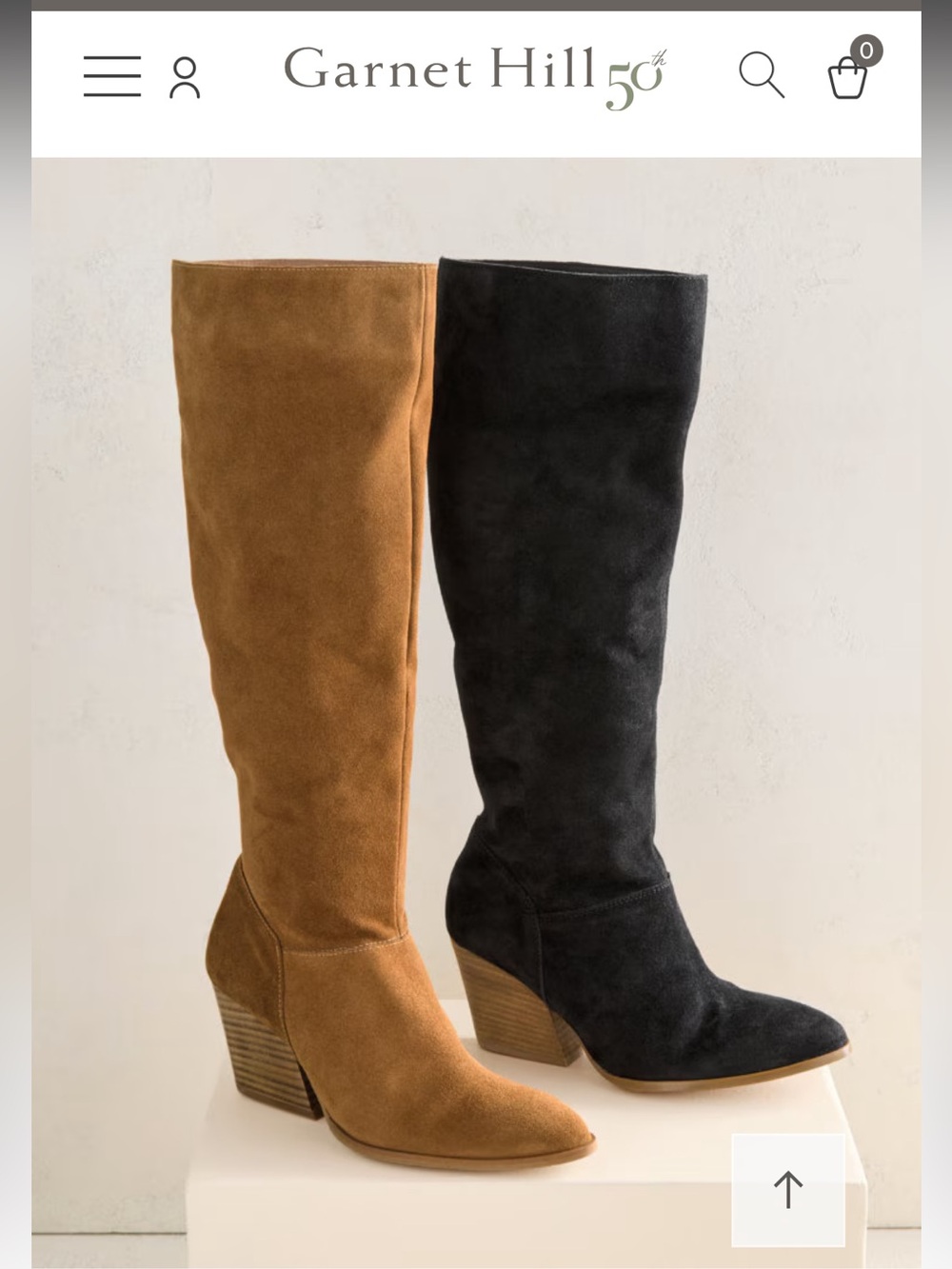 NWOB Arlo Full Leather Tall Boots in Tan Suede
